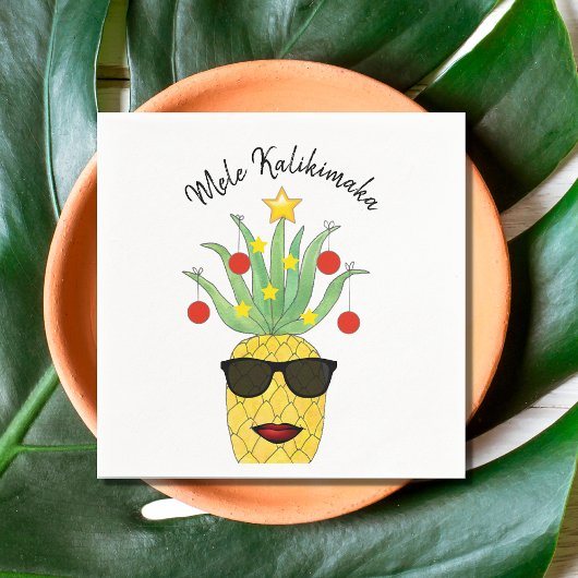 Mele Kalikimaka Ananas Serviette