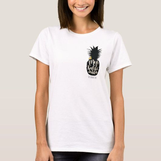 Mele Kalikimaka Ananas Weihnachtsfeiertag T-Shirt (Vorderseite)