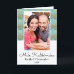 Mele Kalikimaka Ananas Weihnachtsfotokarte Feiertagskarte<br><div class="desc">Mele Kalikimaka Imitats Foil Gold und Aqua Blue Ananas Weihnachts Aqua Blue Foto Card. Diese hawaiianische Weihnachtskarte ist perfekt für eine tropische Weihnachtskarte der Familie.</div>