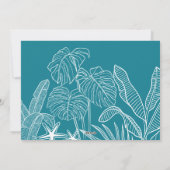 Mele Kalikimaka Aquamarines Foto Weihnachten (Rückseite)