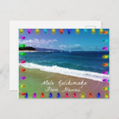 Mele Kalikimaka aus Hawaii! Postkarte (Vorne/Hinten)