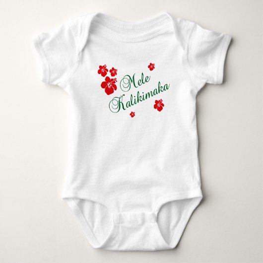 Mele Kalikimaka Baby Strampler (Vorderseite)