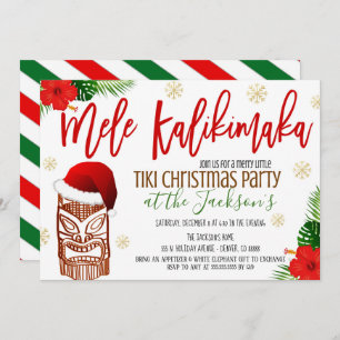 Mele Kalikimaka Beach Feiertag einladen Einladung