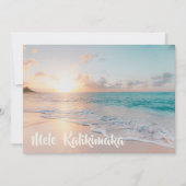 Mele Kalikimaka Beautiful Beach Weihnachten (Vorderseite)