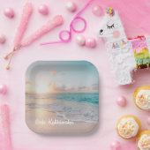 Mele Kalikimaka Beautiful Beach Weihnachtsgebäck P Pappteller (Party)