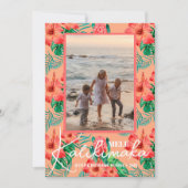 Mele Kalikimaka Blumenweihnachtsgebäck Feiertagskarte (Vorderseite)