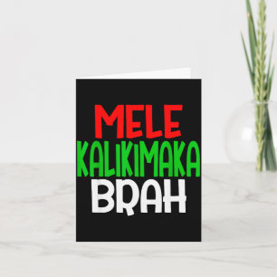 Mele Kalikimaka Brah - Lustige Hawaiian Island Chr Karte