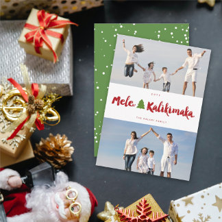 Mele Kalikimaka Brush 2 Foto Collage Weihnachten