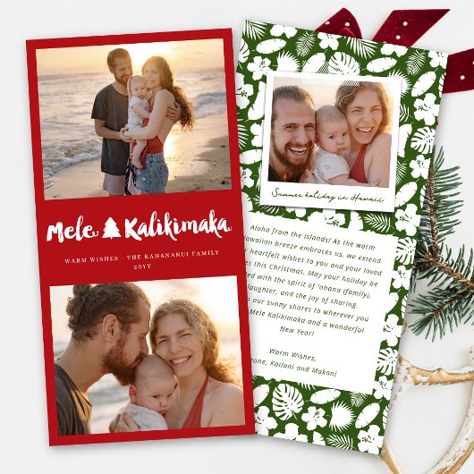 Mele Kalikimaka Brush 2 Foto Collage Weihnachten