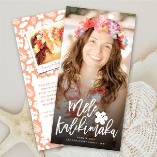 Mele Kalikimaka Brush Script Weihnachts-Foto Feiertagskarte