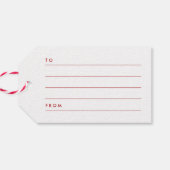 Mele Kalikimaka Brush Weihnachtsbaum Geschenkanhänger (Rückseite Horizontal)