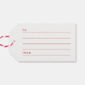 Mele Kalikimaka Brush Weihnachtsbaum Geschenkanhänger (Rückseite Horizontal)