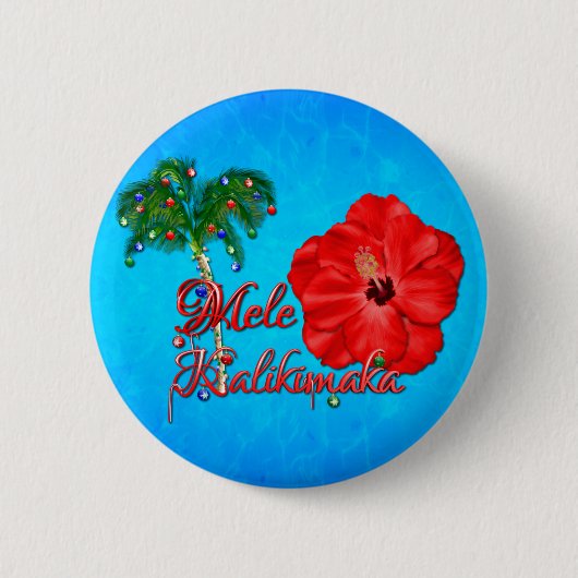 Mele Kalikimaka Button (Vorderseite)