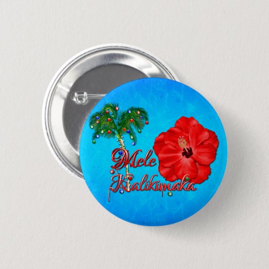 Mele Kalikimaka Button (Vorne & Hinten)