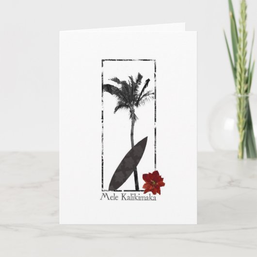 Mele Kalikimaka Card _ Frohe Weihnachten (Vorderseite)