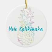 Mele Kalikimaka Christmas Baby Birth Holiday Foto Keramik Ornament (Vorne)