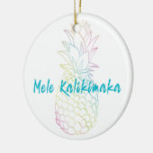 Mele Kalikimaka Christmas Baby Birth Holiday Foto Keramik Ornament (Links)