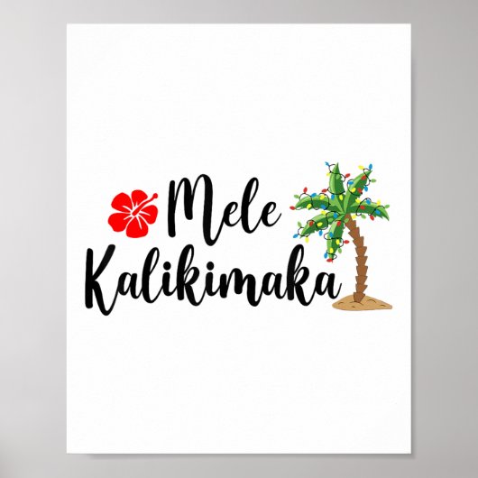 Mele Kalikimaka Christmas Beach Aloha Party Hawaii Poster (Vorne)