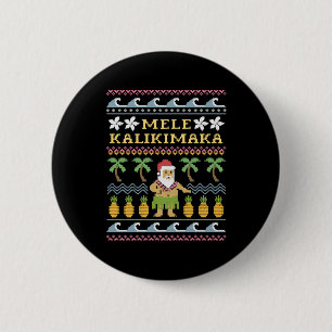Mele Kalikimaka Christmas Button