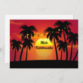 Mele Kalikimaka Christmas Feiertagskarte (Vorne/Hinten)