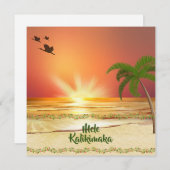 Mele Kalikimaka Christmas Feiertagskarte (Vorne/Hinten)