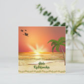 Mele Kalikimaka Christmas Feiertagskarte (Stehend Vorderseite)