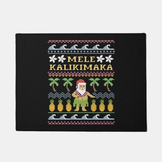 Mele Kalikimaka Christmas Fußmatte (Vorderseite)
