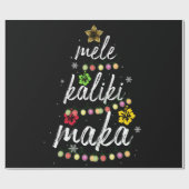 Mele kalikimaka Christmas Hawaiian Apparel Geschenkpapier (Flach)