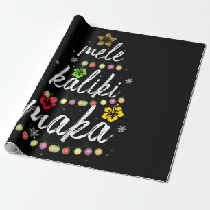 Mele kalikimaka Christmas Hawaiian Apparel Geschenkpapier