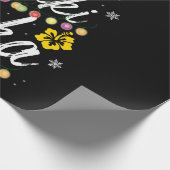 Mele kalikimaka Christmas Hawaiian Apparel Geschenkpapier (Ecke)