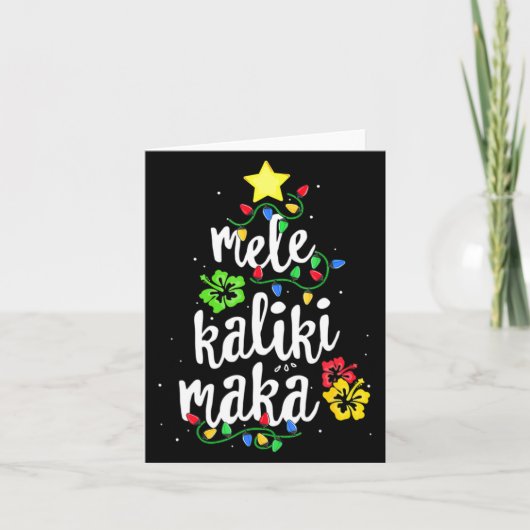 Mele Kalikimaka Christmas Hawaiian  Karte (Vorderseite)