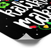 Mele Kalikimaka Christmas Hawaiian  Poster (Ecke)