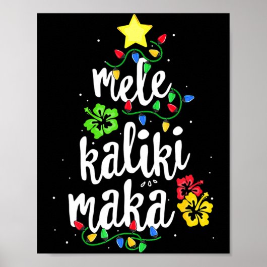 Mele Kalikimaka Christmas Hawaiian  Poster (Vorne)