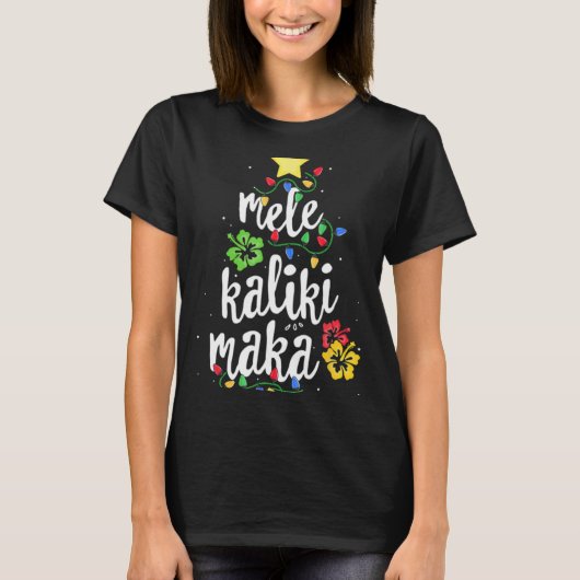 Mele Kalikimaka Christmas Hawaiian T Shirt (Vorderseite)