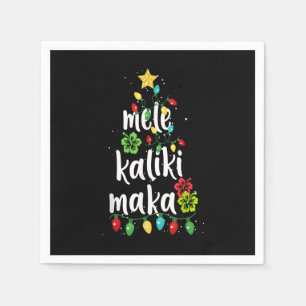 Mele kalikimaka Christmas Hawaiian Xmas Serviette