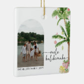 mele kalikimaka christmas Holiday Photo Keramikornament (Rechts)