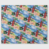 Mele Kalikimaka Christmas Kitty in Poipu  Geschenkpapier (Flach)