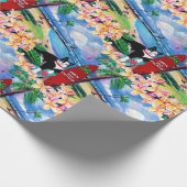 Mele Kalikimaka Christmas Kitty in Poipu  Geschenkpapier (Ecke)