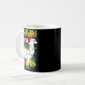 Mele Kalikimaka Christmas Shirt Hawaiian Llama X-m Kaffeetasse (Vorderseite Links)