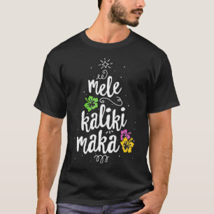 Mele Kalikimaka Christmas Tree Hawaiian Hawaii Xm T-Shirt