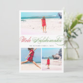 Mele Kalikimaka Classic Script Weihnachten 3 Foto (Stehend Vorderseite)