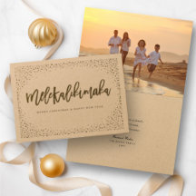 Mele Kalikimaka Confetti Chic Weihnachts-Foto