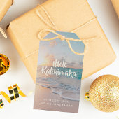 Mele Kalikimaka Custom Tropical Beach Christmas Geschenkanhänger
