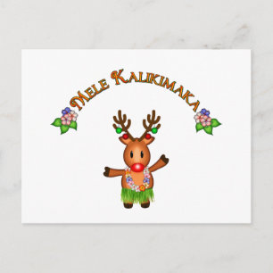 Mele Kalikimaka Deer Postkarte