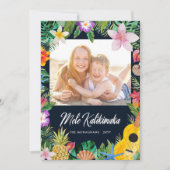 Mele Kalikimaka Elegantes Tropisches Weihnachtsfes Feiertagskarte (Vorderseite)