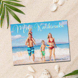 Mele Kalikimaka Family Foto Beach Weihnachten