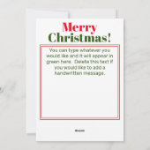 Mele Kalikimaka Feiertagskarte (Rückseite)