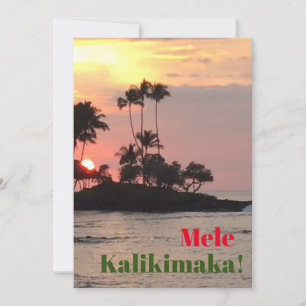 Mele Kalikimaka Feiertagskarte