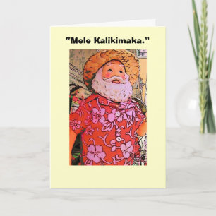 "Mele Kalikimaka." Feiertagskarte