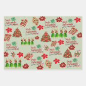 Mele Kalikimaka Festival Geschenkwrap Geschenkpapier Set (Vorderseite)